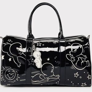Dolls Kill x Hot Stuff Casper Collab Glow in the Dark XL Weekender Bag